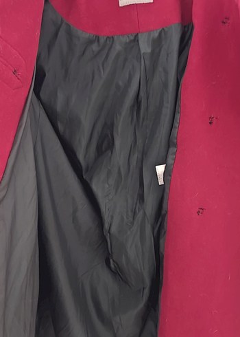 Suits markası Kırmızı düğmeli kapüşonlu kaban - Görsel 5