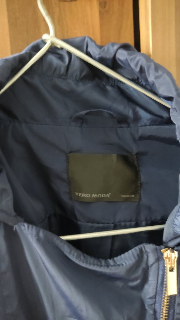 Lacivert Uzun Kadın Ceket Fermuarlı - Görsel 3