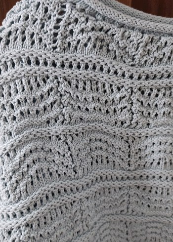 mavi Bohem Örgü Kadın Kazak - Görsel 3