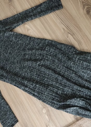 Gri Uzun Triko Kadın Elbise - Görsel 4