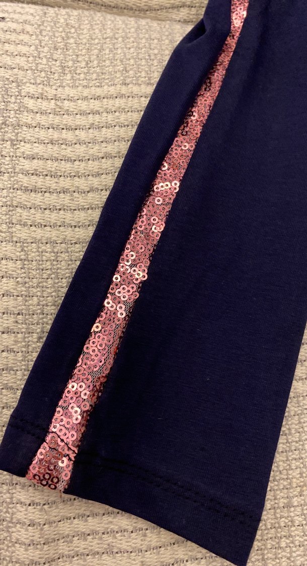 Kız Çocuk Lacivert Elastik Bel Tayt - Görsel 3