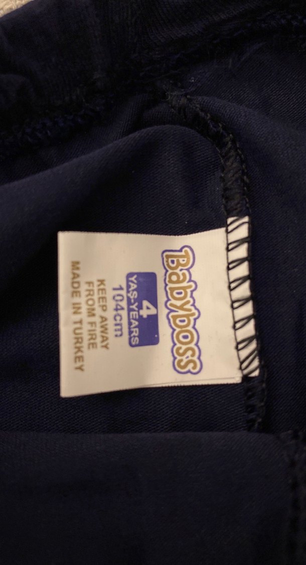 Kız Çocuk Lacivert Elastik Bel Tayt - Görsel 2