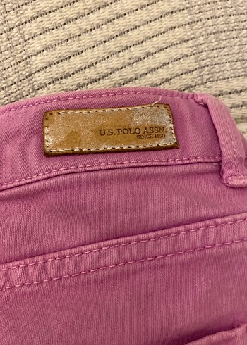 Nakışlı Pembe Bohem Denim Şort - Görsel 3