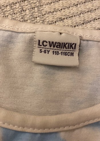 Kız Çocuk Gri Batik Desenli Kısa Kollu Tişört - Görsel 2