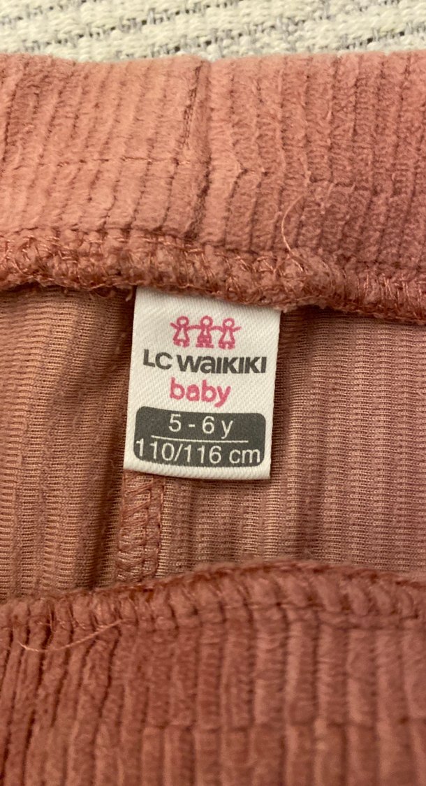 Kız Çocuk Kahverengi Süet Pantolon - Görsel 2