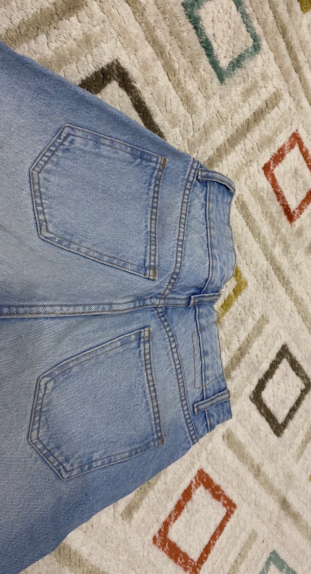 Kadın Mavi Midi Denim Pantolon - Görsel 3