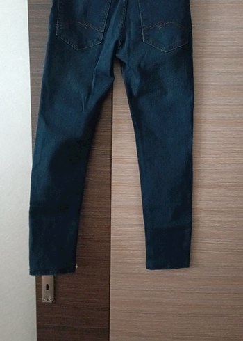 Erkek Lacivert Kemerli Midi Kot Pantolon - Görsel 2