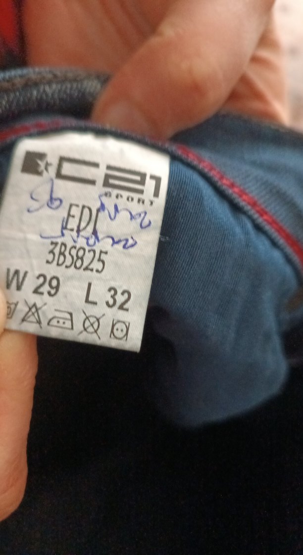 Erkek Lacivert Kemerli Midi Kot Pantolon - Görsel 3