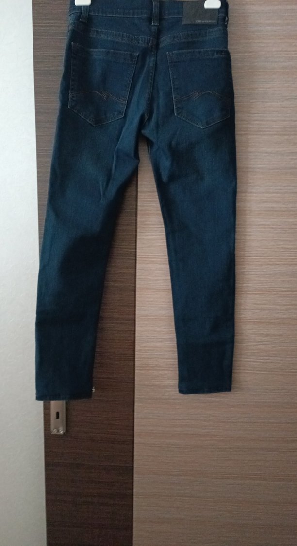 Erkek Lacivert Kemerli Midi Kot Pantolon - Görsel 2