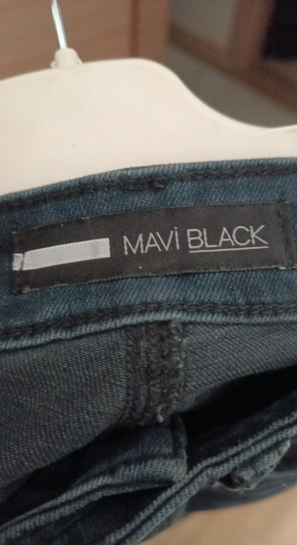 Erkek Lacivert Kemerli Regular Fit Kot Pantolon - Görsel 3