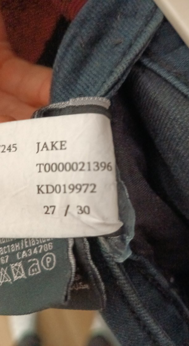 Erkek Lacivert Kemerli Regular Fit Kot Pantolon - Görsel 4