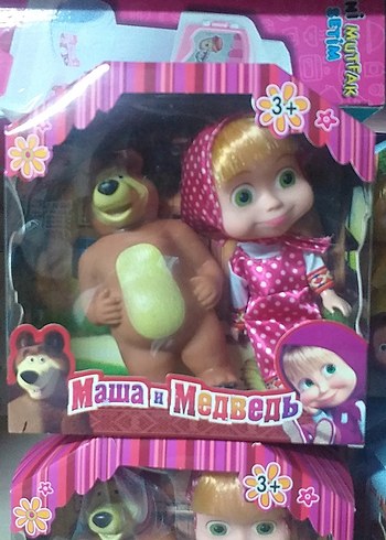 Masha ve Ayı Renkli Bebek Seti