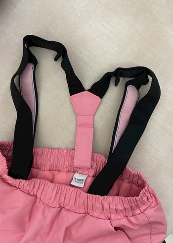 10 Yaş Beden pembe Renk Pembe askılı Kız Çocuk kayak pantolonu