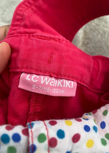 LC Waikiki Pembe Düğmeli Kız Tulum
