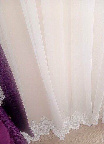 4 mtre en 2 55 cm boyunda yenı tul perde - Görsel 12