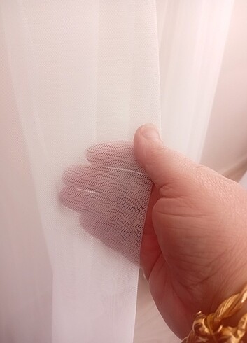 4 mtre en 2 55 cm boyunda yenı tul perde - Görsel 14