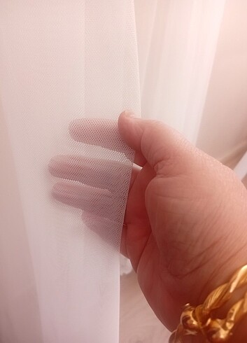 4 mtre en 2 55 cm boyunda yenı tul perde - Görsel 16