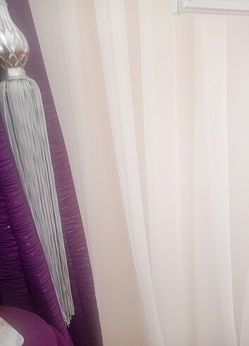 4 mtre en 2 55 cm boyunda yenı tul perde - Görsel 19