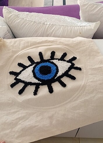 Punch ısleme kırlent kılıfı - Görsel 4