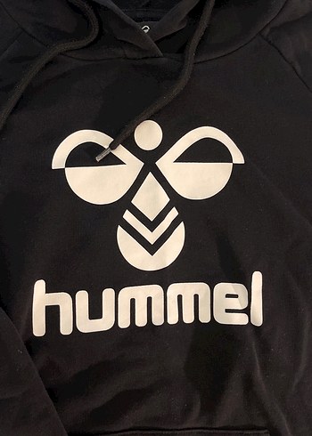 s Beden Hummel Siyah Kapüşonlu Kadın Sweatshirt