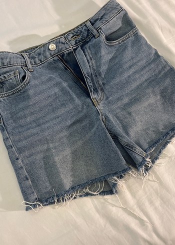 Kadın Mavi Denim Mini Şort