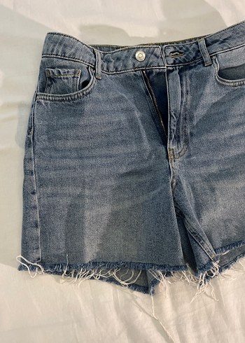 LC Waikiki Kadın Mavi Denim Mini Şort