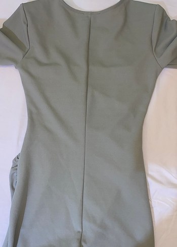 Kısa Kollu günlük elbise Khaki Renk - Görsel 5