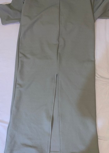 Kısa Kollu günlük elbise Khaki Renk - Görsel 6