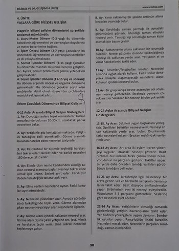 Çocuk Gelişimi 2. Sınıf Bahar Dönemi Kitabı - Görsel 6