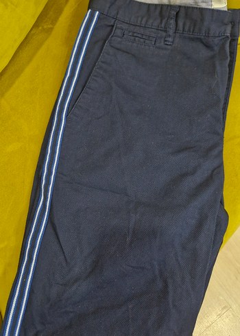 Erkek Mavi Kemerli Kısa Denim Şort - Görsel 4