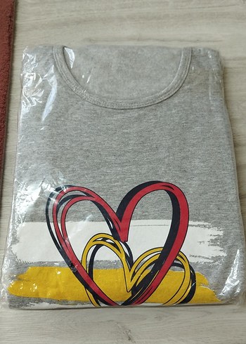 Diğer Gri Uzun Kollu Rahat Kadın Pijama Takımı
