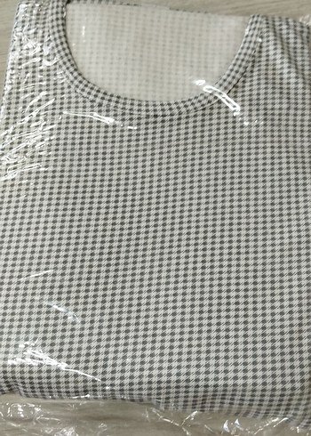 Diğer Gri Çiçek Desenli Uzun Kollu Kadın Pijama Takımı