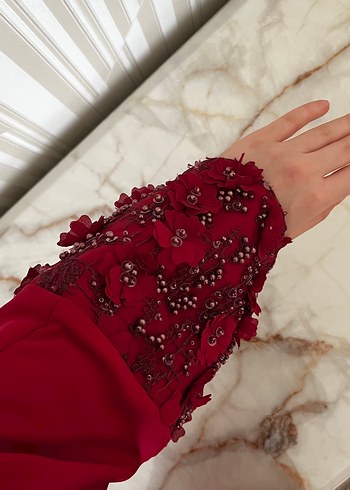 m Beden kırmızı Renk Abaya