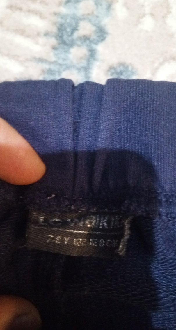 Lacivert Bol KesimKumaş eşofman tayt gibi - Görsel 2