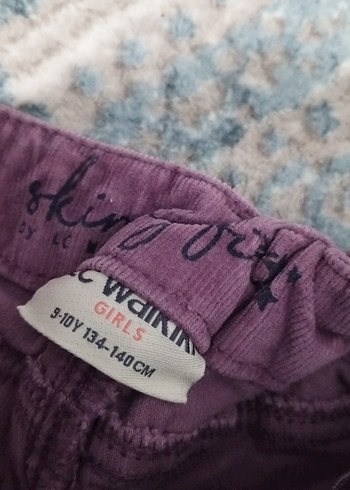 Kız Çocuk Mor Süet Pantolon - Görsel 2