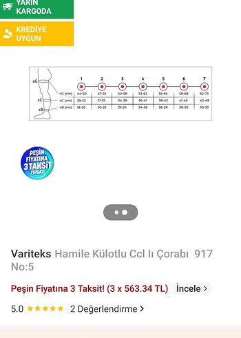 hamileler için varis külotlu çorap - Görsel 4