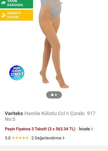 hamileler için varis külotlu çorap - Görsel 3