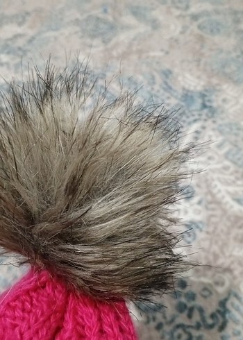 Pembe Örgü Kadın Bere - Görsel 2