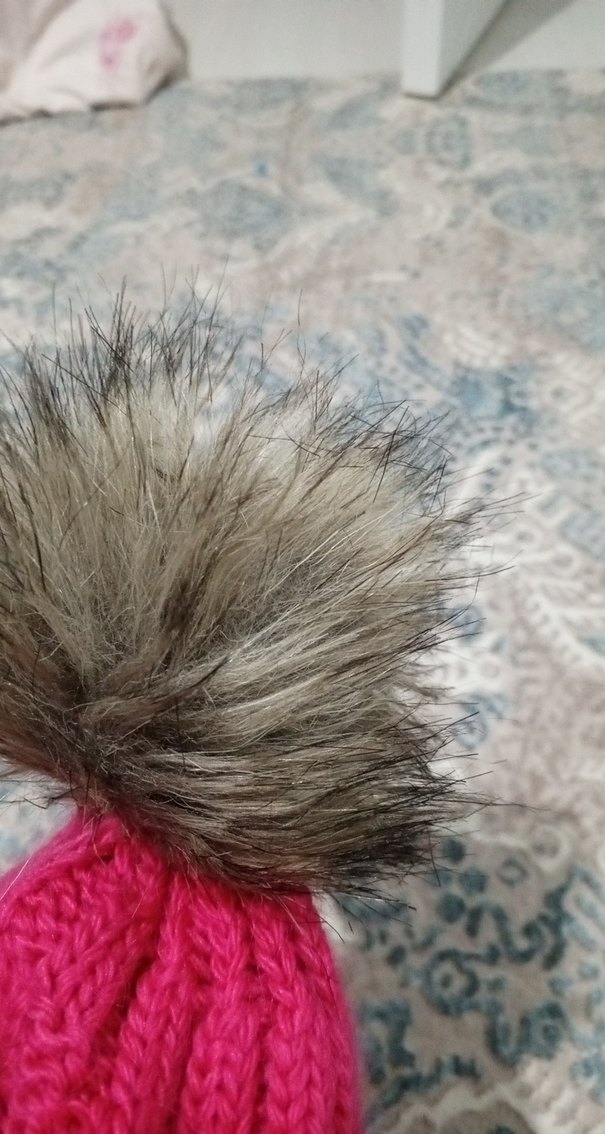 Pembe Örgü Kadın Bere - Görsel 2