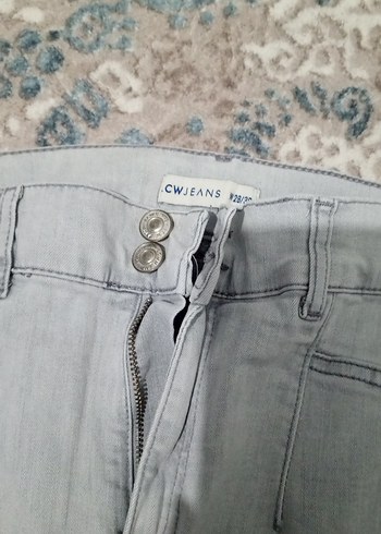 Gri darKesim Uzun Kadın Kot Pantolon - Görsel 3