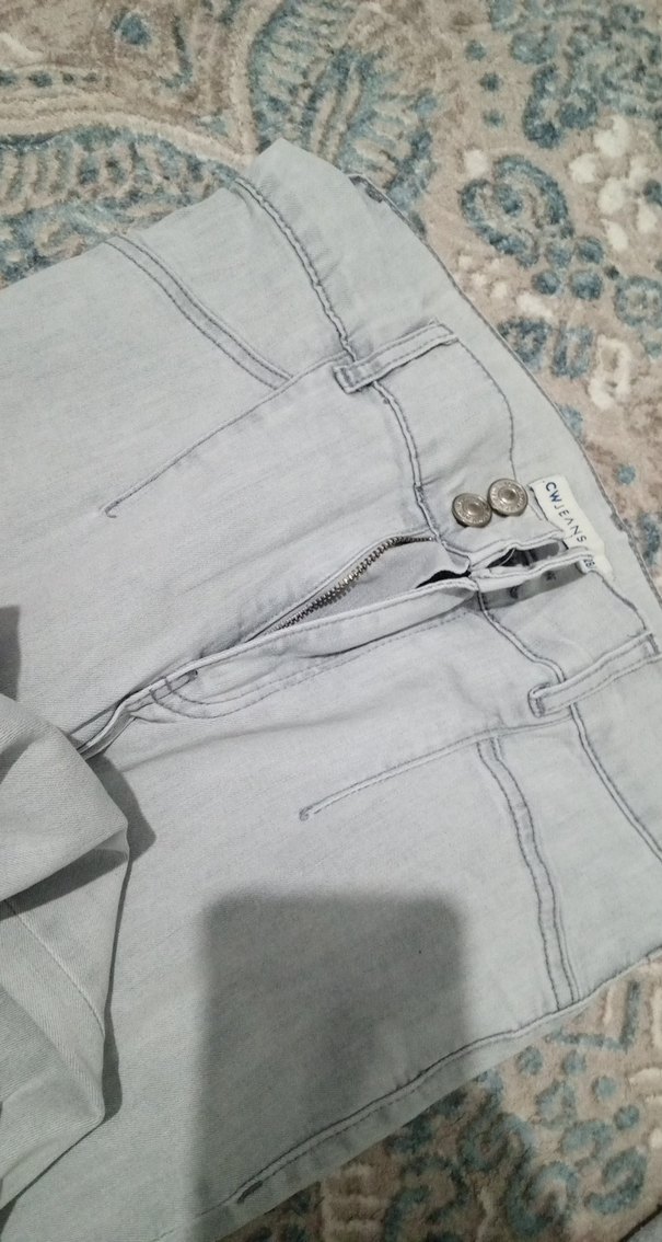 Gri darKesim Uzun Kadın Kot Pantolon - Görsel 4