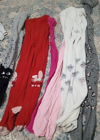 Çocuk Çok Renkli Taytlar - Görsel 2