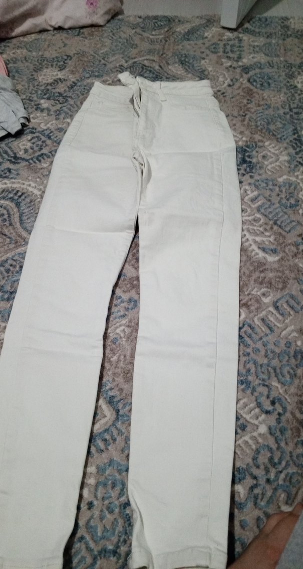 Beyaz  Pantolon - Görsel 2
