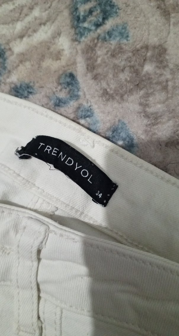 Beyaz  Pantolon - Görsel 3