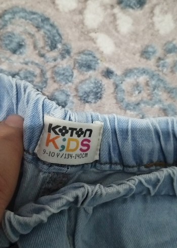 Loose Fit Mini Kot Şort - Görsel 4