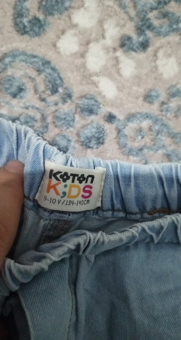 Loose Fit Mini Kot Şort - Görsel 4