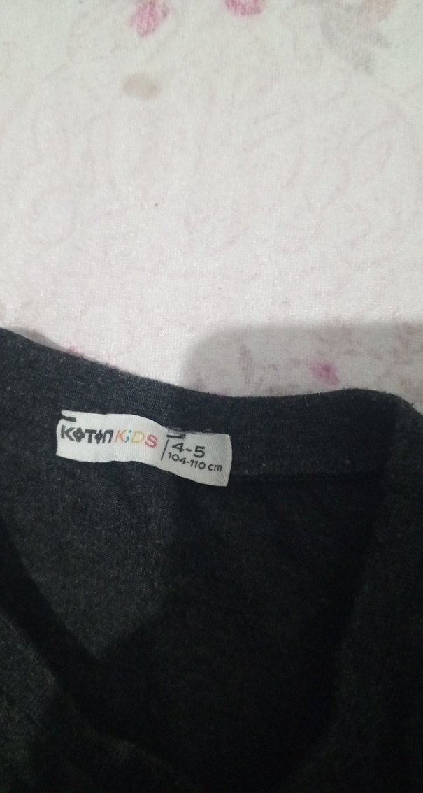 Kız Çocuk Siyah Rock Punk Tişört - Görsel 2