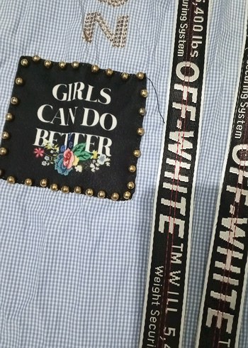 Mavi Uzun Tunik Payetli - Görsel 2