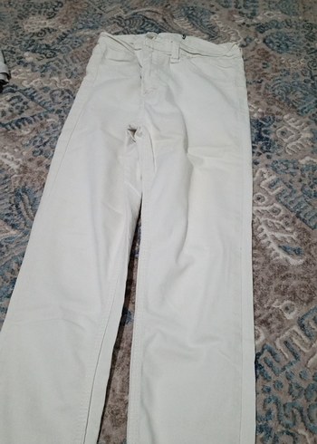 Kadın Beyaz Regular Fit Kumaş Pantolon - Görsel 2