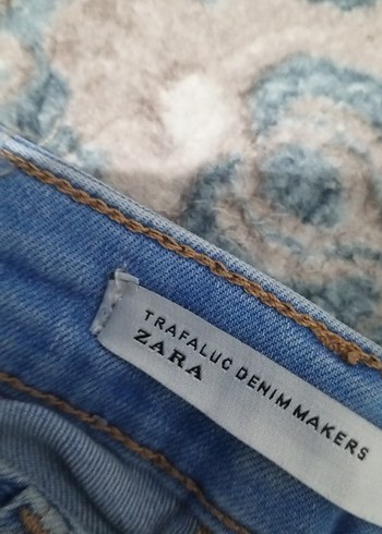 Kadın Mavi Elastik Denim Pantolon - Görsel 4